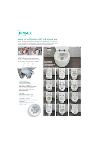 VitrA S50 Kanalsız Rimex Asma Klozet ve VitrA Ses Yok Yavaş Kapak