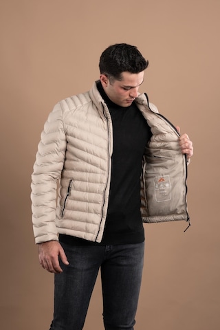 Slimfit Dik Yaka Fermuarlı Erkek Puffer Mont 001