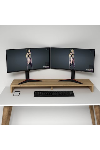 Emkawood Carry90 Monitör Yükseltici Saunbar Standı
