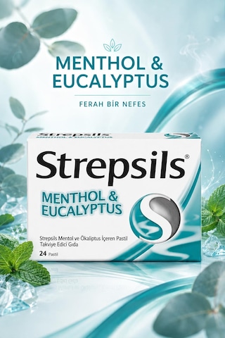 Strepsils Mentollü 24 Pastil 3 Adet