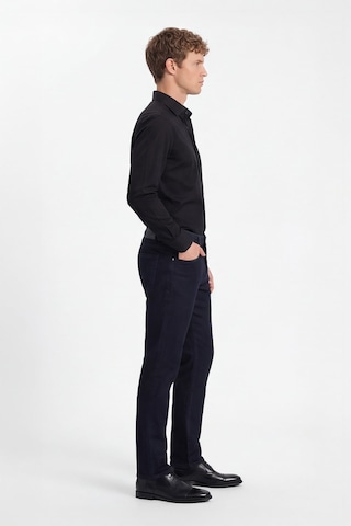 Sabri Özel Erkek Lacivert Normal Kesim Regular Fit Beş Cep Normal Bel Denim Pantolon