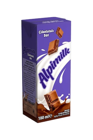 Alpimilk Çikolatalı Süt 180 Ml X 24 Adet