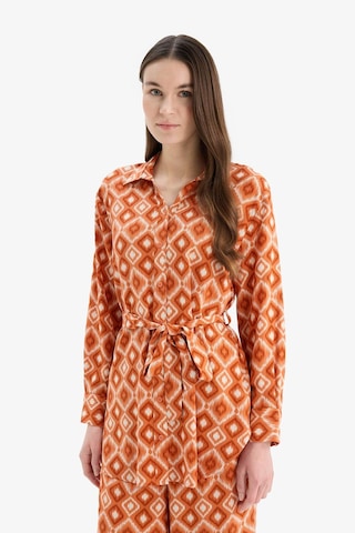 Defacto Relax Fit Desenli Viskon Uzun Kollu Tunik D9753ax25smog267 Turuncu
