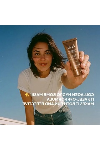 Soyulabilen Kolajen Yüz Maskesi 50 Ml - Nemlendirici Ve Arındırıcı
