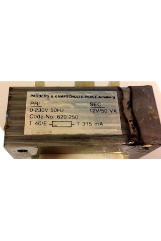230V Giriş 12V 50Va Çıkış Padberg&Kampschulte Trafo