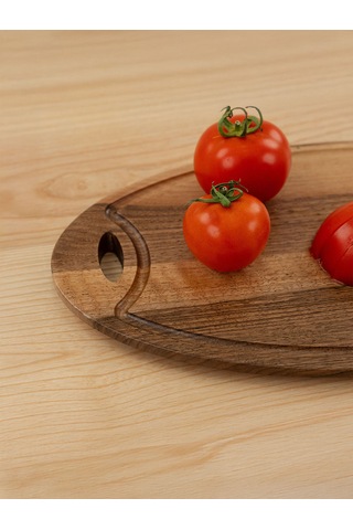 Ahşap Elips Kesme & Sunum Tahtası