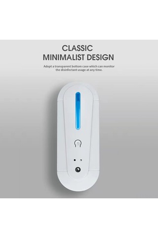 Xindoker Duvar Tipi Otomatik Alkol Spreyi - Dokunsuz Nano Buhar Atomizasyonlu, 180ml Kapasiteli Dezenfektan Dağıtıcı Beyaz