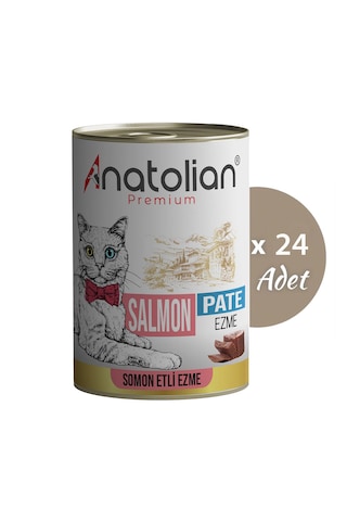 Anatolian Premium Somonlu Ezme Yetişkin Kedi Konservesi 24 X 400 G