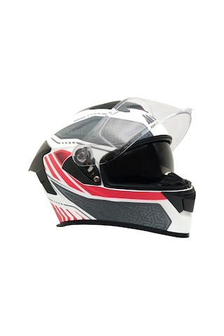 My Helmets Mks001-wrg Yarış Spoiler Güneş Vizörlü Şeffaf Full Face Motosiklet Kaskı