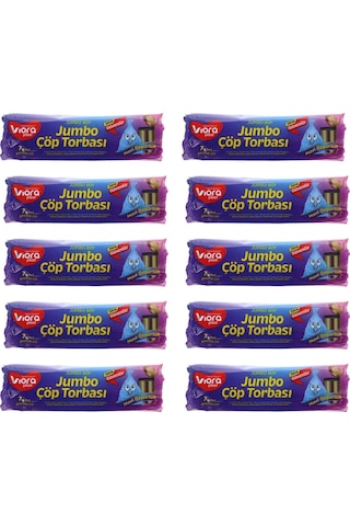 Viora Mavi Özgürlük Kokulu Mavi Çöp Torbası Poşeti 10 x 7'li 72 x 95 CM