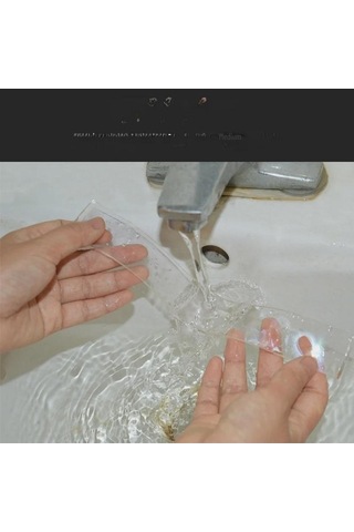 Pazly Şeffaf Nano Bant - Baloncuk Üfleme İçin, 3x5m, 2mm Kalın, Çıkarılabilir, Yıkanabilir, Yapışkan