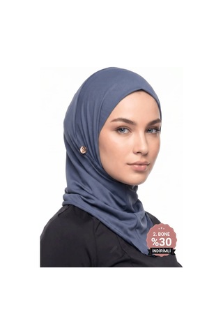 Mayovera Deniz Tesettür Bone - Boğazlı Antrasit