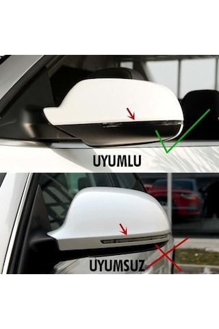 Audi A4 B8 Batman Yarasa Ayna Kapağı Piano Black / 2009 - 2014