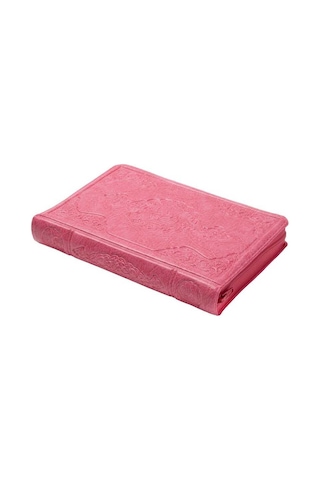 Büyük Cep Boy Kur'an-ı Kerim Pembe, Kılıflı, Mühürlü