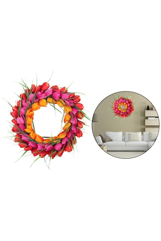 Suntek Çelenk Dal Garland Düğün Kapı Dekor Turuncu