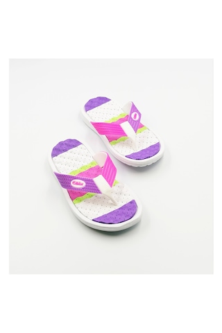 Çocuk Parmak Arası Terlik Masaj Tabanlı Çocuk Terlik Mor