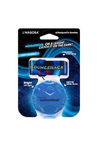 Waboba Led Bounceback Moonshine Işıklı Geri Dönen Ve Yüksek Zıplayan Top Bilek İpli Moon Ball Mavi-8+ Yaş