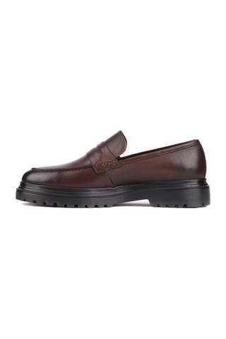 Shoetyle - Kahverengi Deri Erkek Klasik Ayakkabı 250-2371-821-kahverengi