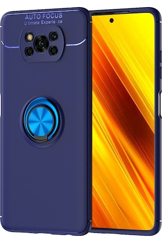 Xiaomi Poco X3 Nfc Kilif Lens Yüzüklü Tam Korumali Silikon Kapak 464176516
