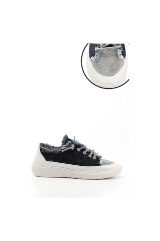 Gönderi(R) Gönderi R Lacivert Kot Triko Taşlı Comfort Dolgu Taban Sneaker Lacivert
