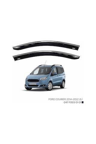 Ford Courier Cam Rüzgarlığı Kromlu 2014+ Sonrası Uyumlu 2'li