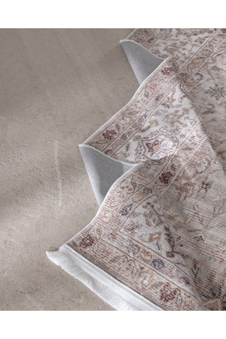 Madame Coco Sauvrel Shiny Effect İpeksi Kadife Halı - Kahverengi - 80x300 Cm 8684427224168 Çok Renkli
