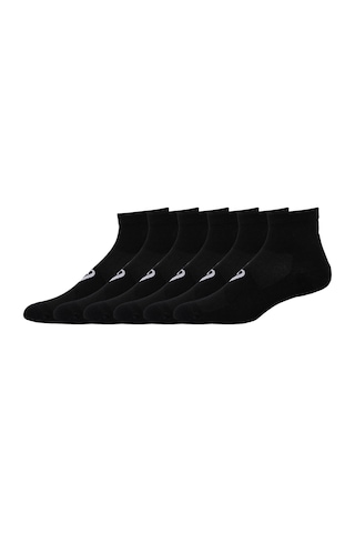 Asics 6ppk Quarter Sock Unisex Siyah Koşu Çorabı 3033b720-001 Siyah