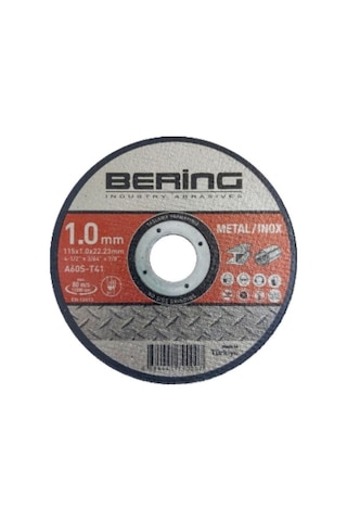 Bering İnox Metal Kesme Taşları Tip 41 Düz 115x1.0x22.23 50 Adet