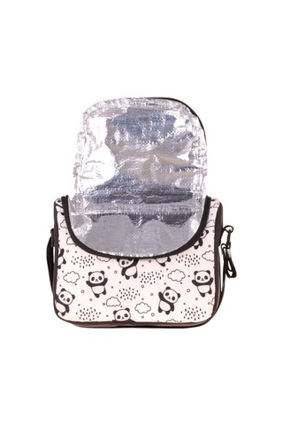 Calacilo Sweet Kız Çocuk Panda Baskılı Siyah Isı Yalıtımlı Okul Beslenme Çantası - C4060