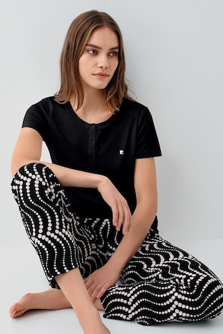 Pierre Cardin Kadın Siyah Pijama Takım Pc9165-s-v1 Siyah