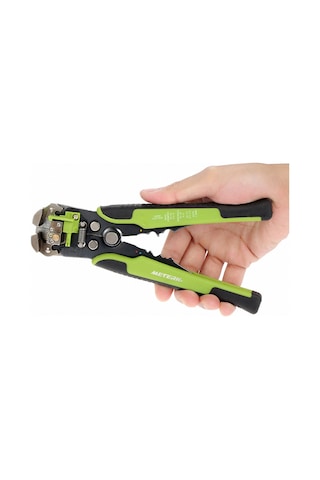 Monyee Meterk Jx-1301 Yeşil Multifonksiyonlu Tel Soyucu: Otomatik Soyma, Kesme Ve Presleme, Çelik Ağızlı 10-24 Awg