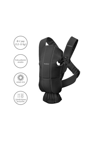 Balance Bliss Ana Kucağı & Kanguru Mini 3d Cotton Yeni Doğan Seti /black