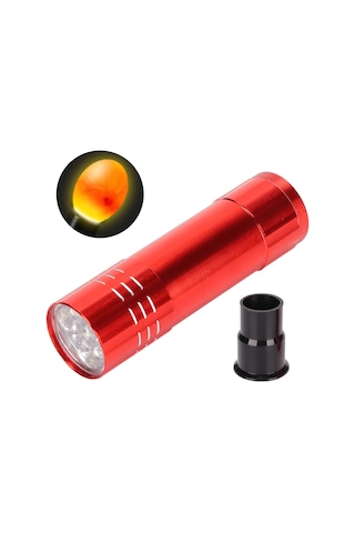 Moveevo Küçük Metal Plastiği Led Soğuk Işık Yumurta Test Cihazı - Kuluçka Gözlem Aleti Pil Dahil Değil