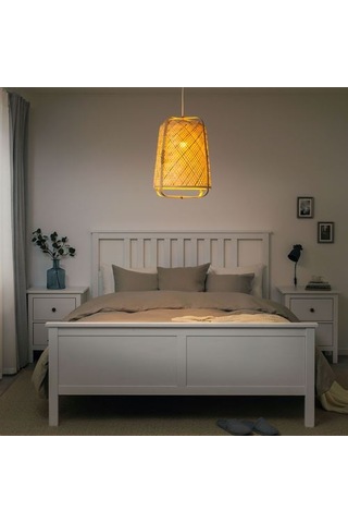 Ikea Knıxhult Sarkıt Lamba, Bambu