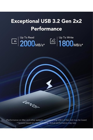 Lexar External LSL500X001T 1 TB 2.5" USB 3.2 Taşınabilir SSD Disk