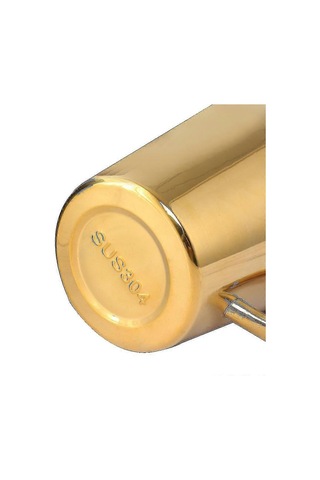 300 Ml Paslanmaz Çelik Kahve Kupası Taşıma Sapı - Altın