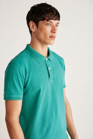 Grimelange Chrıs Erkek Regular Kalıp %100 Pamuk Yeşil Polo Yaka T-shirt Yeşil