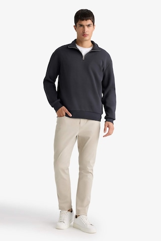 Defacto Regular Fit Dik Yaka Yarım Fermuarlı Basic Düz Sweatshirt X7405az25auar214 Antrasit