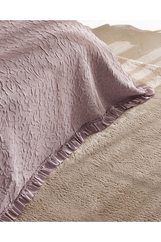 Madame Coco Crefurien Pamuklu Çift Kişilik Yatak Örtüsü - Gül Kurusu 8684427178249 Çok Renkli