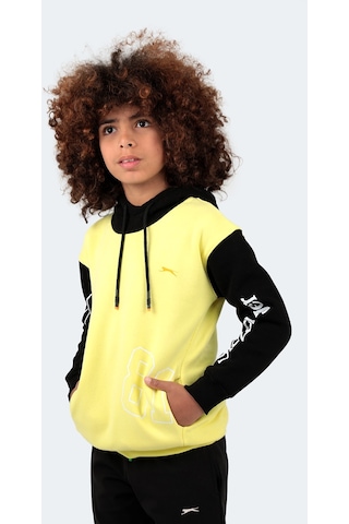 Slazenger DJURO IN Unisex Çocuk Sweatshirt Sarı
