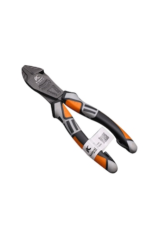 Gajeena Endüstriyel Elektrikçi Testere: Krom-vanadyum Çelik, Tel Kesme, Uçlu/eğik Ağız Seçenekli 8 İnç Profesyonel Pense Turuncu