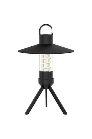 Bloomnest Çoklu Modlu Şarj Edilebilir Kamp Lambası - Abajur Ve Tripodlu - Ücretsiz El Feneri Ve Parlaklık Ayarı - Siyah Fan0599 Newway Siyah