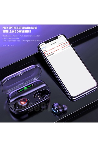 Singree V10 Tws Kablosuz Kulaklık - 2400mah Şarj Kılıfı, Bt 5.0, Hızlı Şarj, 3-4 Saat Mükey Keyfi