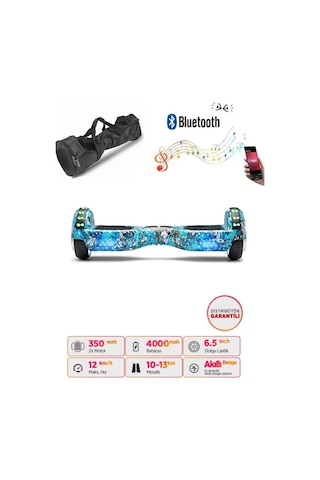 Citymate Elektrikli Kaykay Akıllı Denge Hoverboard + Hoverkart + Çanta Full Ledli Extrem Paket D20