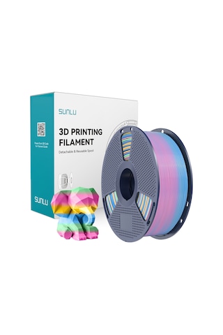Sunlu Pla Gökkuşağı Filament 04 - 1.75mm - 1 Kg