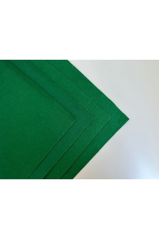 Koyu Yeşil Metrelik Ince Keçe Kumaş Keçe 1 Mm Aktivite Keçesi Renkli Keçe 1 Metre 100 Cm X 100 Cm