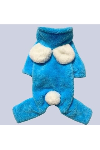 Gedyco Teidi Mavi Peluş Küçük Irk Köpek Tulumu