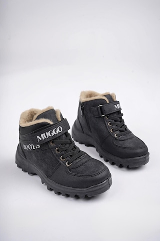 Muggo Trudy Garantili Soğuğa Dayanıklı Kürklü Cırtlı Ve Bağcıklı Çocuk Bot 001