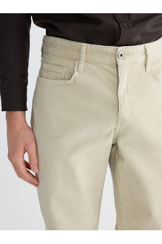 Lcwaıkıkı Classic Bej Standart Kalıp Kadife Erkek Chino Pantolon