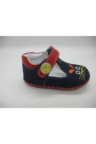Angelokids 01101 Deri Ortopedik Ilk Adım Ayakkabısı 18-21 Lacivert